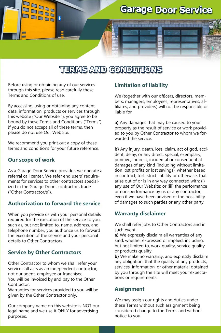 Garage Door 24 Hours Repair Burnsville, MN 612-405-5368 - terms01